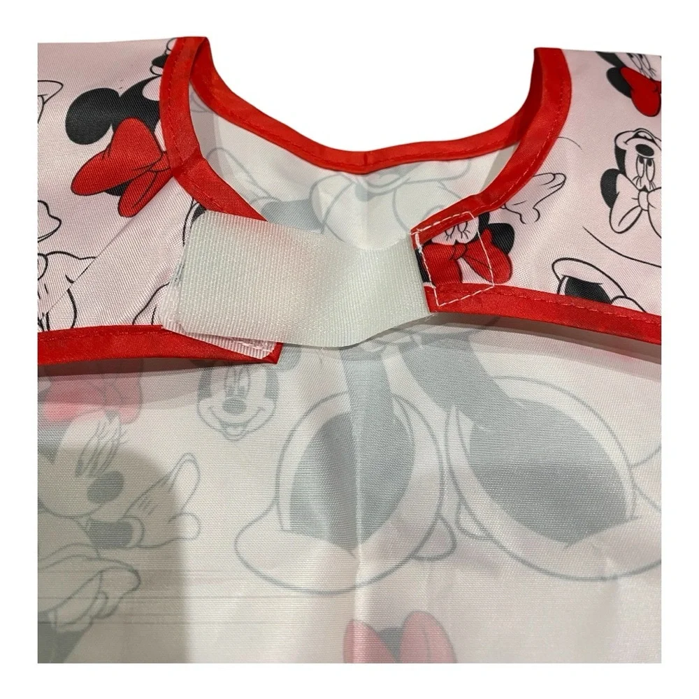 Lot of 2 Disney Baby x Bumkins Minnie Mouse Waterproof Junior Bibs 1-3T